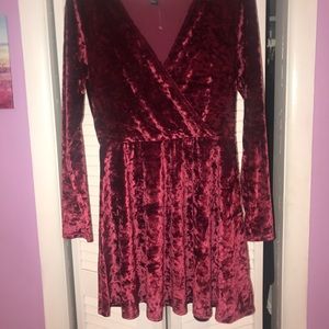 Velvet red dress
